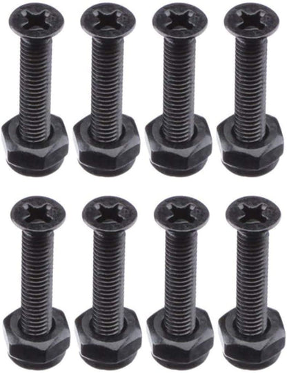 Longboard Skateboards Cruiser Hardware Screws Black for 1 1.25 1.5 1.75 2 Inch