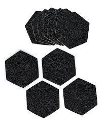 24 Sheets Black Hexagon Skateboard Grip Stickers Grit Non Slip DIY Skateboard Scooter Grip Decals