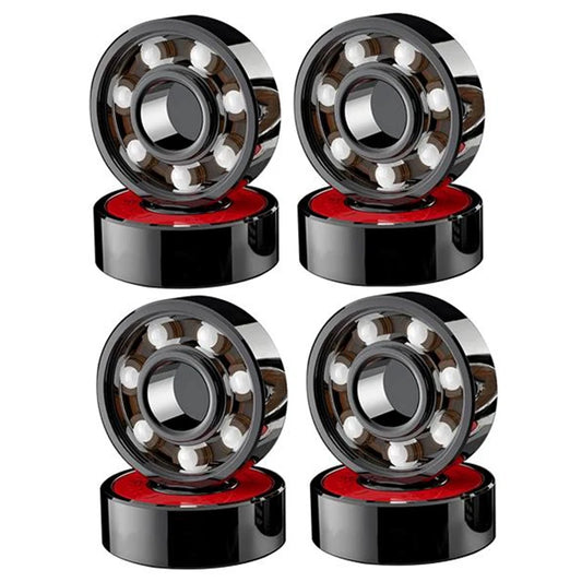 8 Pcs Ceramic Bearings High Speed Wear Resistant for Skate Skateboard Wheel