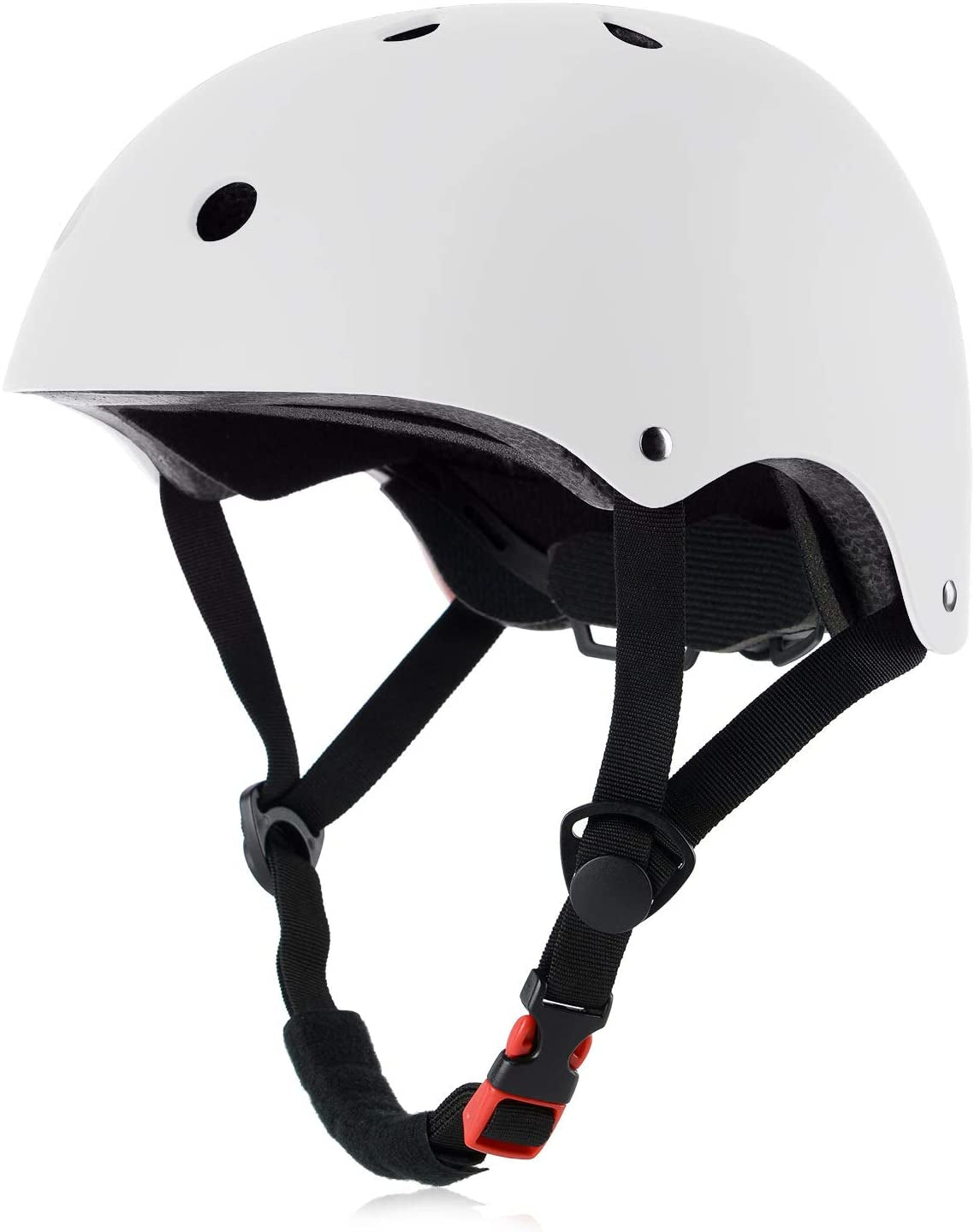 Skateboard Bike Helmet, Lightweight Adjustable, Multi-Sport for Bicycle Skate Scooter, 3 Sizes for Adult Youth & Kids