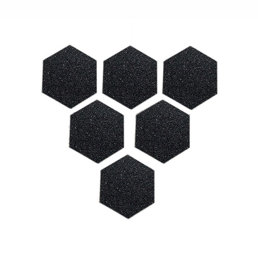 24 Sheets Black Hexagon Skateboard Grip Stickers Grit Non Slip DIY Skateboard Scooter Grip Decals